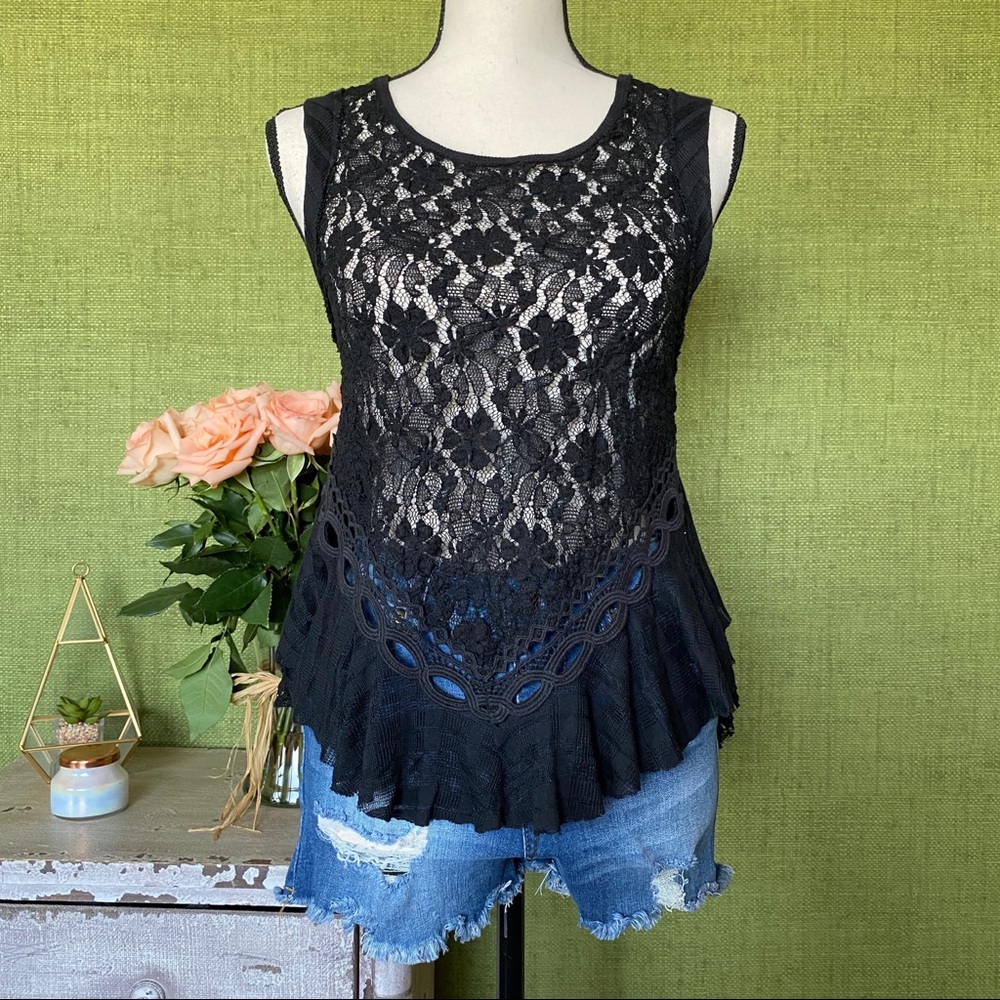 Black Lace Top